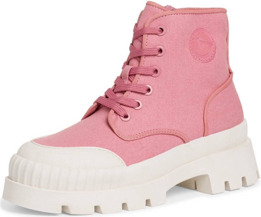 Tamaris Hoge veterschoenen met profielzool - Foto 3