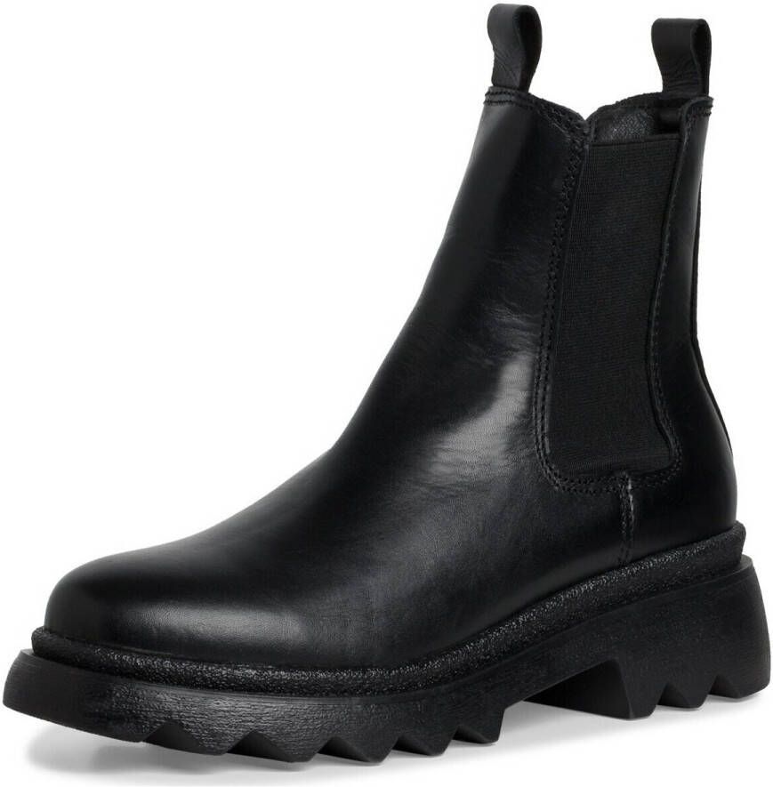 Tamaris Zwarte leren Chelsea laars voor dames Black Dames - Foto 6