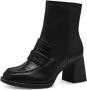 Tamaris Trendy vegan enkellaars met opvallende hak Zwart Dames - Thumbnail 4