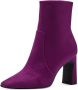Tamaris Paarse Synthetische Enkellaars met Trendy 7cm Hak Paars Dames - Thumbnail 3