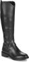 Tamaris 1-25521-43 001 Black-lange laars-platte lange laars - Thumbnail 2