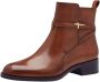 Tamaris Laarsjes blokhak business schoen ankleboots met t-logo decoratie - Thumbnail 2