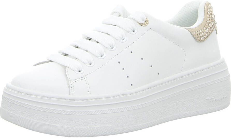 Tamaris Plateausneakers veterschoen halfhoge schoen met opvallende sierstenen op de hiel - Foto 4