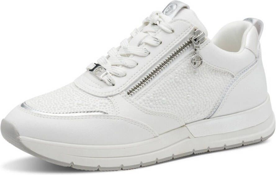 Tamaris damestrainers 1-23832-44 101 lage damesschoenen vegan M2373241 wit - Foto 2