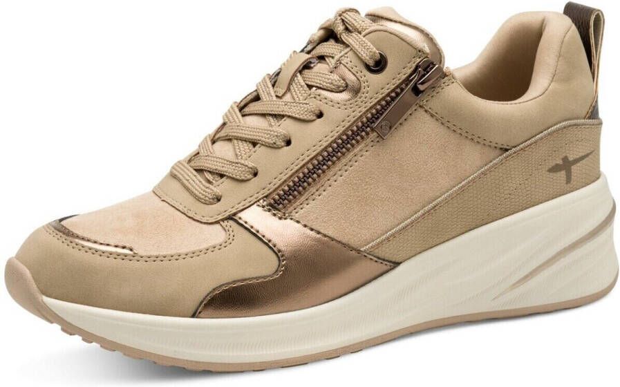 Tamaris damestrainers 1-23754-45 400 Damestrainers M2375445 Beige - Foto 4