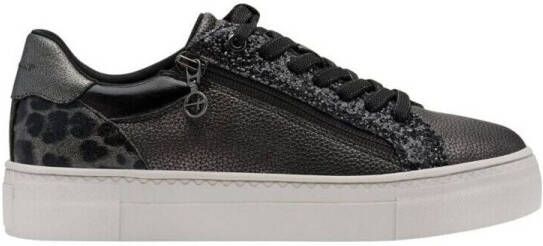 Tamaris Plateausneakers vrijetijdsschoen halfschoen veterschoen met inzetten en glinsterdetails - Foto 2
