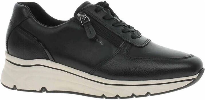 Tamaris Zwarte leren sneaker met comfortkenmerken Black Dames - Foto 4
