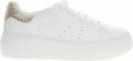 Tamaris Plateausneakers veterschoen halfhoge schoen met opvallende sierstenen op de hiel - Wit