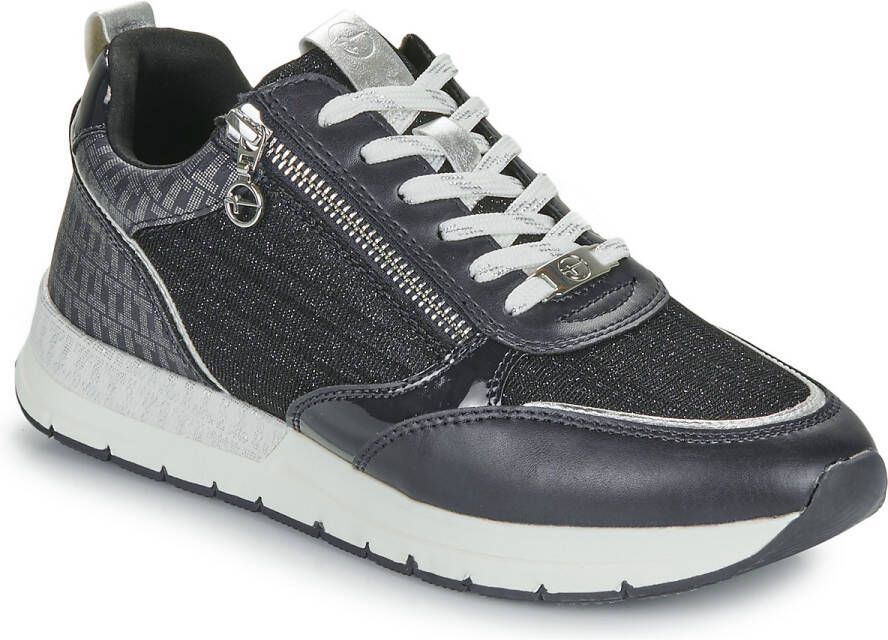 Tamaris Low Top Sneaker Dames 1-23732-41 8A0 Dames Vegan M2373241 Donkerblauw - Foto 3
