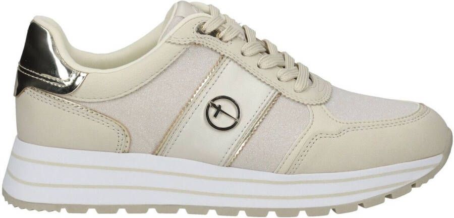 Tamaris Plateausneakers plateau vrijetijdsschoen lage schoen veterschoen in materiaalmix - Foto 15