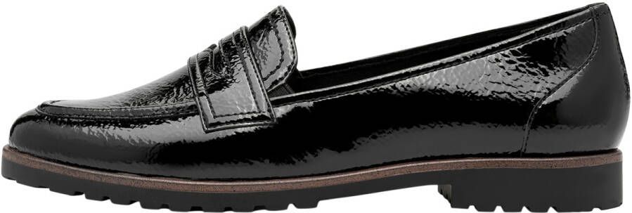 Tamaris Zwarte platte loafers met gespdetail - Foto 3