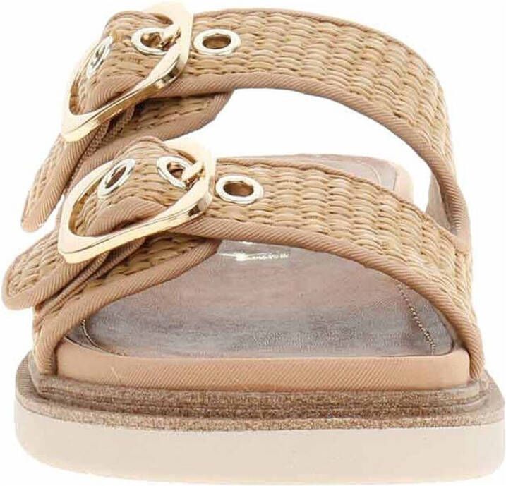 Tamaris Raffia Slippers beige Textiel Dames - Foto 3