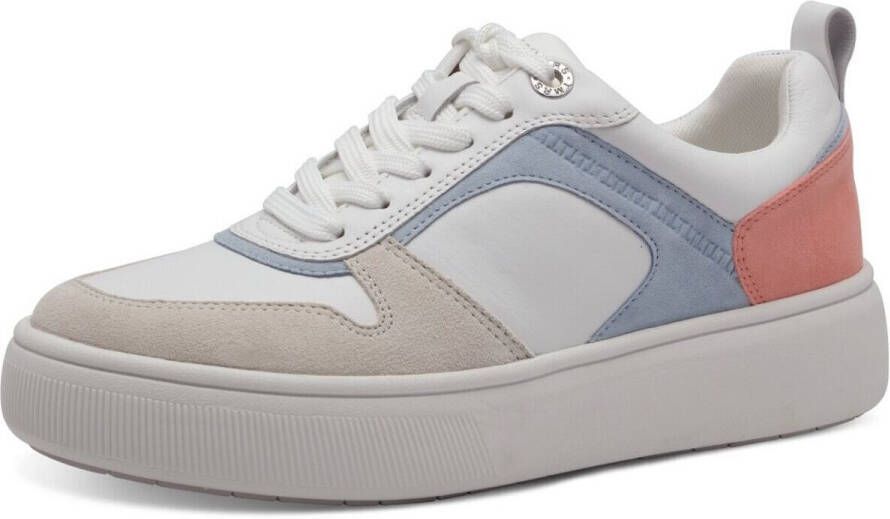 Tamaris Plateausneakers vrijetijdsschoen lage schoen veterschoen met contrastafwerkingen - Foto 7