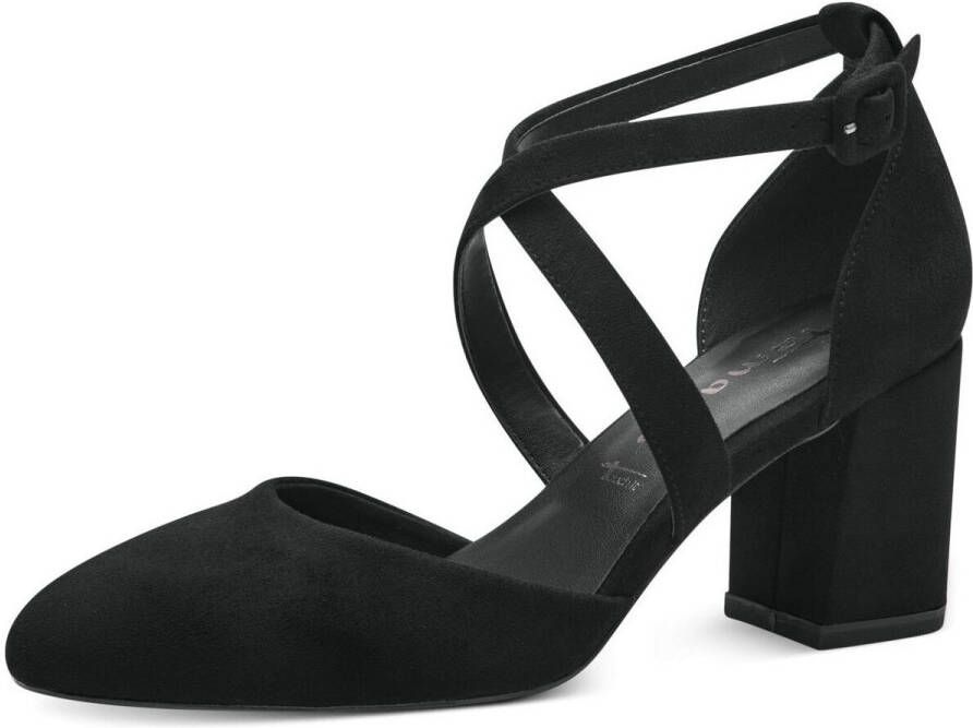 Tamaris Gesppumps avendschoen feestelijke schoen blokhak met verstelbare band - Foto 19