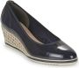 Tamaris dames lak pumps met sleehak blauw - Thumbnail 2