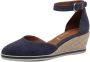 Tamaris Espadrilles Sleehak blauw Textiel Dames - Thumbnail 3