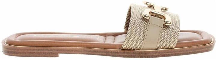Tamaris Beige Elegante Slipper met Gouden Ketting Beige Dames - Foto 6