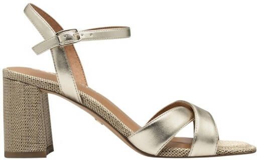 Tamaris Sandalen met hak goud Textiel Dames - Foto 9