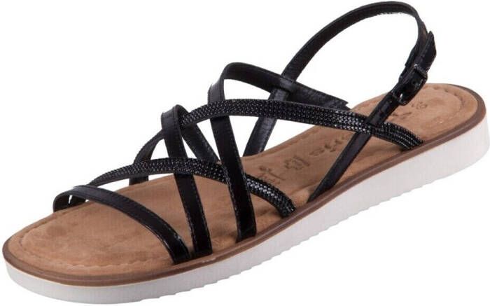 Tamaris Zwarte Glitter Sandaal voor Dames Black Dames - Foto 7