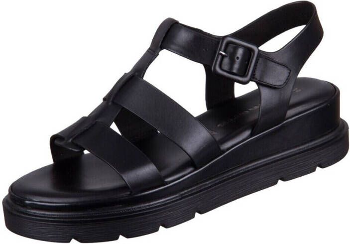 Tamaris Sleehaksandaaltjes plateau bandjessandaal zomerschoen met verstelbare gesp - Foto 3