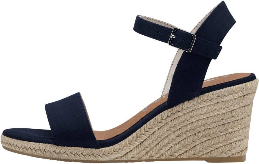 Tamaris Sleehaksandaaltjes zomerschoen sandaal keilhak met verstelbare bandjes - Foto 5