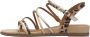 Tamaris Leopard Sandalen beige Textiel Dames - Thumbnail 4