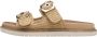 Tamaris Raffia Slippers beige Textiel Dames - Thumbnail 2