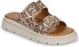 Tamaris Leopard Slippers bruin Leer - Thumbnail 4