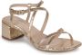 Tamaris Gouden hoge hak sandalen voor stijlvolle vrouwen Beige Dames - Thumbnail 3