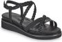 Tamaris Sandalen met sleehak zwart Imitatieleer Dames - Thumbnail 2