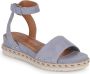 Tamaris Blauwe Leren Platte Sandalen voor Dames Blue Dames - Thumbnail 2