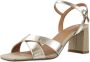Tamaris Sandalen met hak goud Textiel Dames - Thumbnail 4
