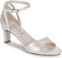 Tamaris Elegante zilveren parel hoge hak sandalen White Dames - Thumbnail 3