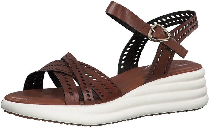 Tamaris sandaaltjes Theodora met fijne lasercut