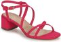 Tamaris Roze Suede Sandalette met Enkelbandje Pink Dames - Thumbnail 6