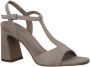 Tamaris Stijlvolle Zwarte Leren Hoge Hak Sandalen Black Dames - Thumbnail 3
