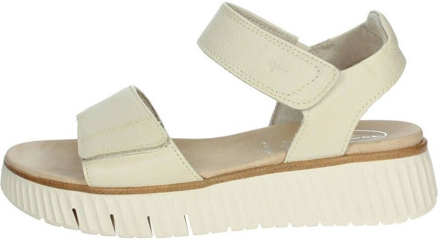 Tamaris COMFORT Sandalen Plat Sandalen Plat gebroken wit - Foto 3