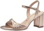 Tamaris Sandalen met hak goud Synthetisch Dames - Thumbnail 3