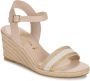 Tamaris Vegan Nude Sleehak Sandaal Beige Dames - Thumbnail 4