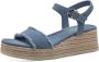 Tamaris Platform sandaal met espadrille look Blue Dames - Thumbnail 5
