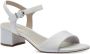 Tamaris Witte Open Platte Sandalen Vrouwen White Dames - Thumbnail 3