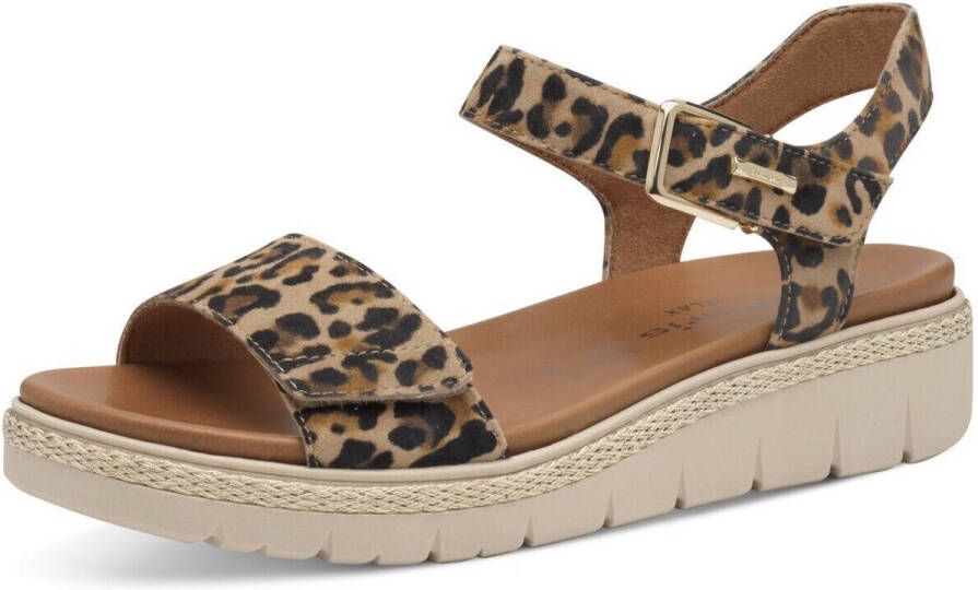 Tamaris Leren sandalen met klittenbandsluiting