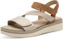 Tamaris COMFORT Essentials Dames Sandalen BEIGE COMB - Thumbnail 2