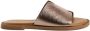 Tamaris Slippers van leer met licht gestructureerde zool - Thumbnail 5