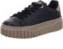 Tamaris leren damestrainers 1-23702-45 098 Damesschoenen M2370245 Zwart - Thumbnail 2