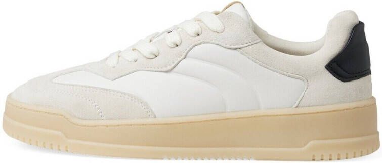 Newd Tamaris Sneakers van leer met vetersluiting