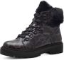Tamaris Leopard Veterboots zwart Textiel - Thumbnail 2