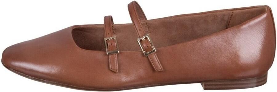 Tamaris leren ballerina 1-22142-44 305 dames schoenen bruin - Foto 3