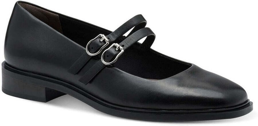 Tamaris leren ballerina 1-22131-45 001 dames damesschoenen M2423145 zwart - Foto 6