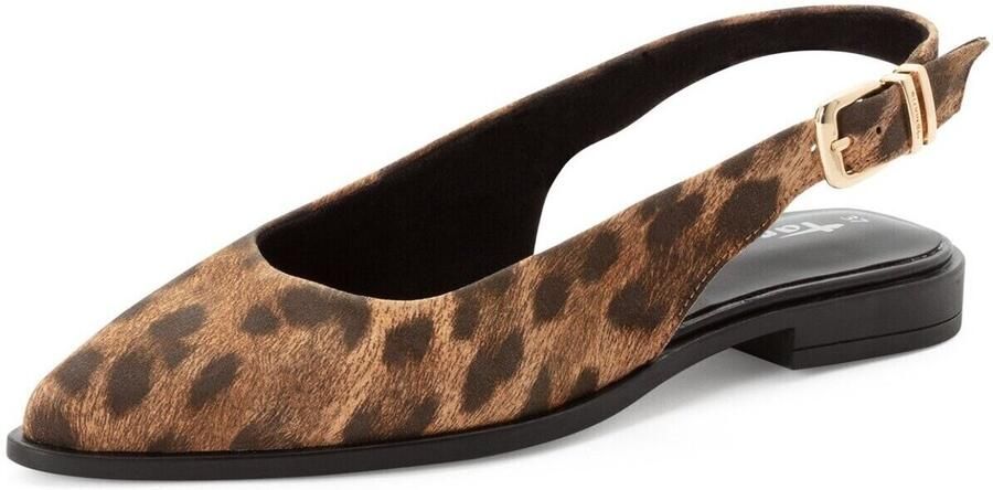 Tamaris Slingbacks bruin Panterprint Leer - Foto 3